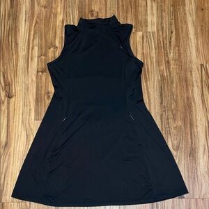 Tee Time women’s medium 8 10 dress golf tennis athletic Black Sleeveless pockets